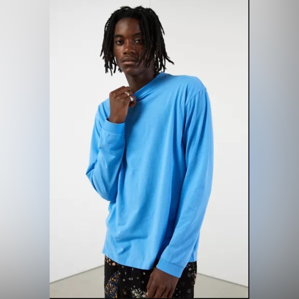 Urban Outfitters Men’s M Recycled Mock Neck Long Sleeve Tee